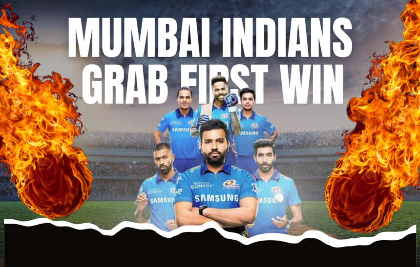 MI Grab First Win of IPL 2024